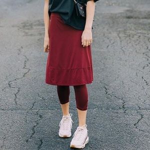 FLANCY MIDI WORKOUT SWIM SKIRT